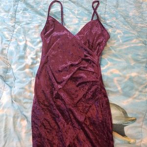 Purple Velvet Dress